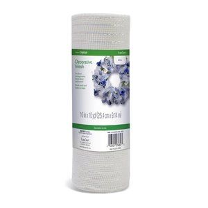 Metallic Mesh 10"X10Yds White 2-Pack